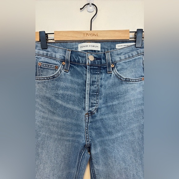 Denim Forum The Arlo Hi-rise Straight Jean , sz 25 - Picture 10 of 16